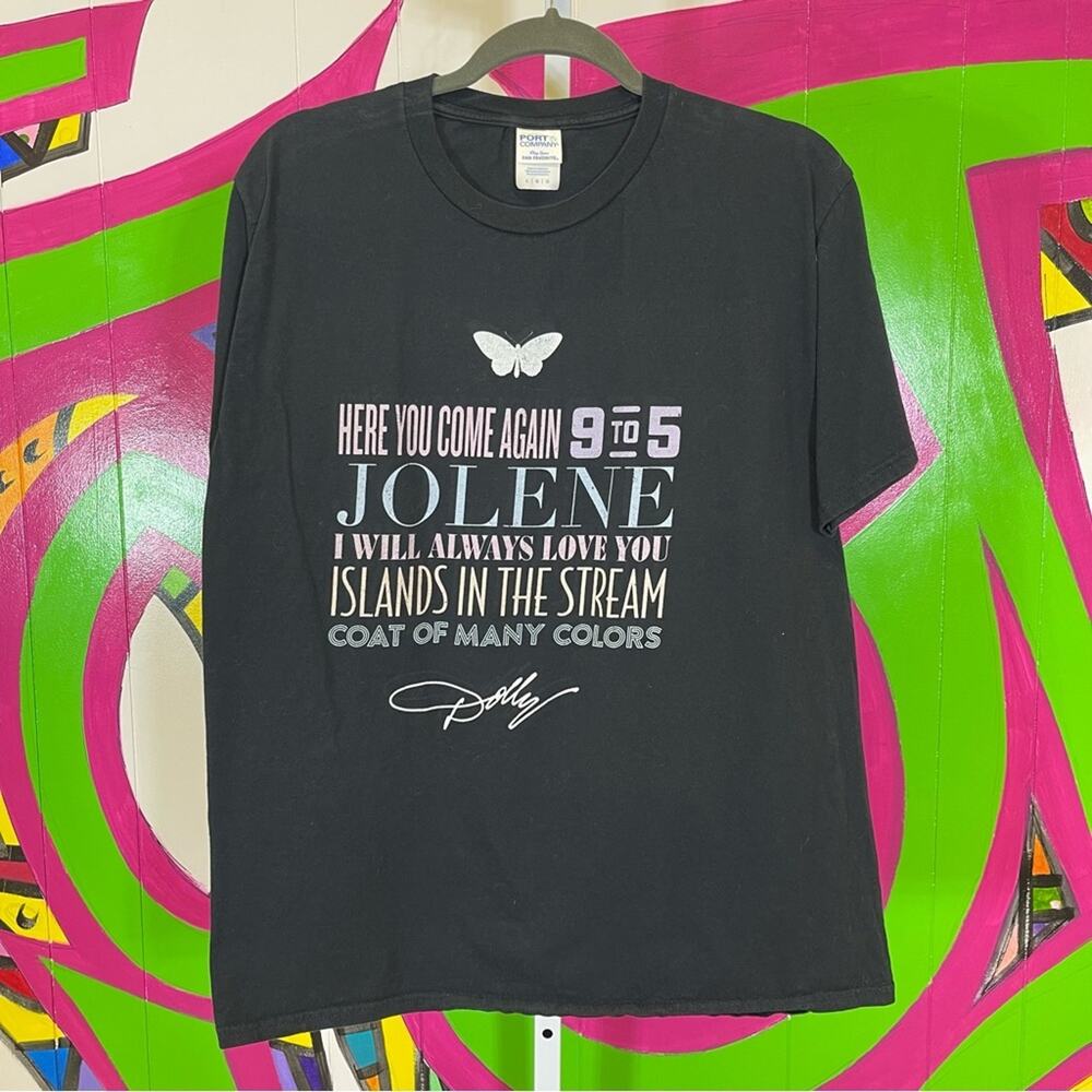 Port & Company, Dolly Parton Songs Graphic. Size Large. Excellent condition!